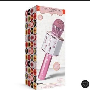 FAO Schwarz Pink Bluetooth Karaoke Microphone